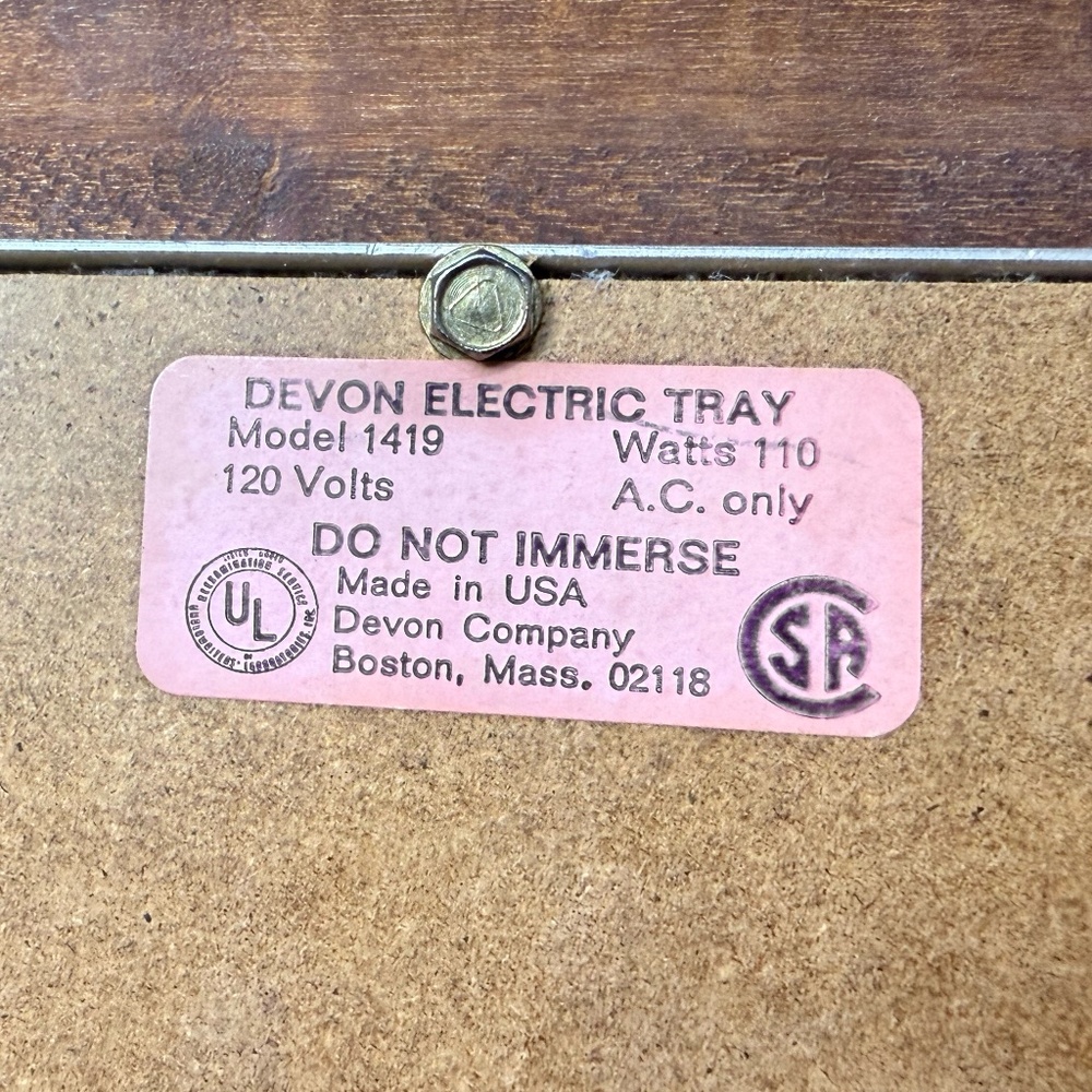 DEVON Electric Tray - Picture 11 of 12